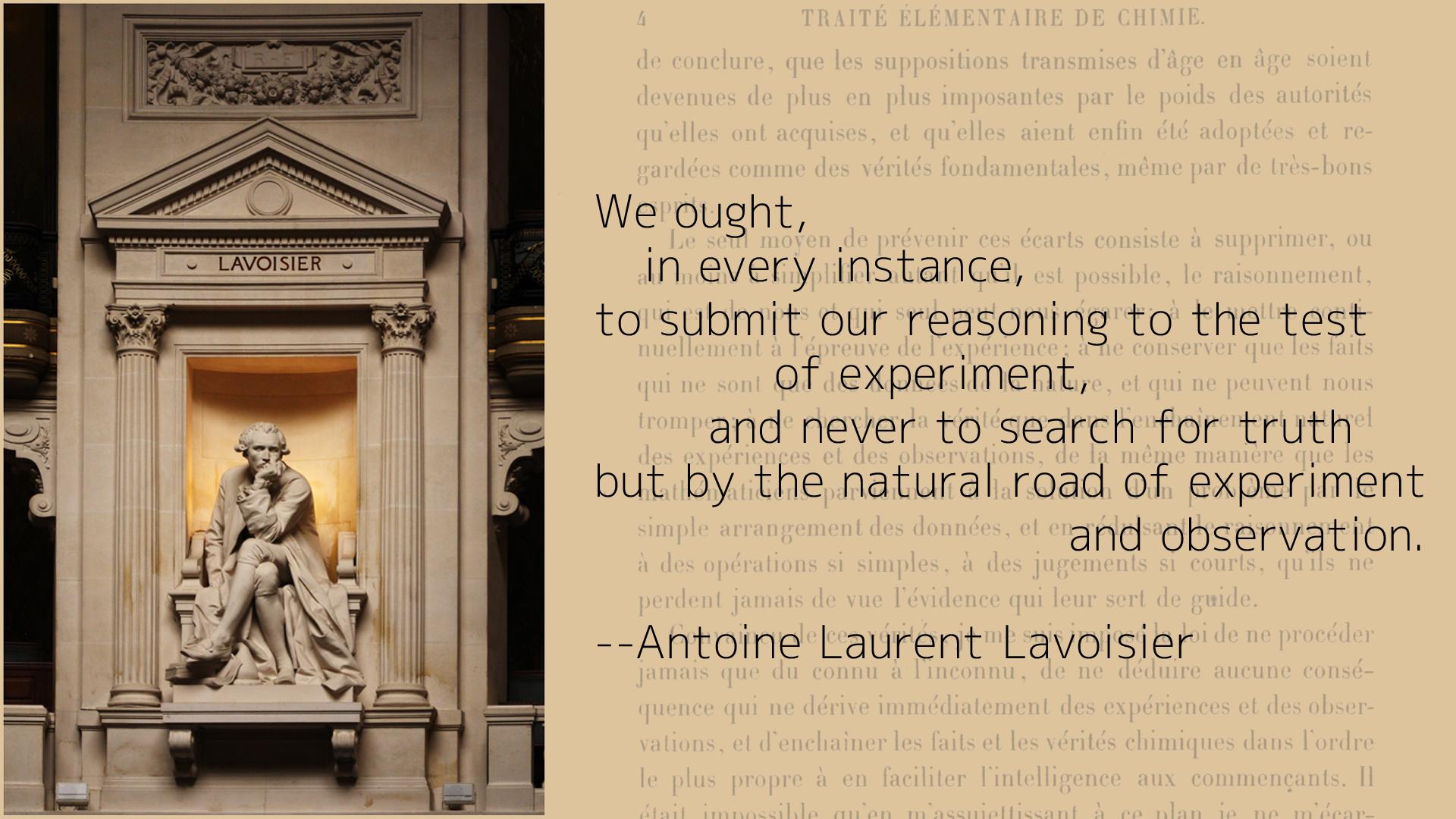 Antoine Lavoisier's quote