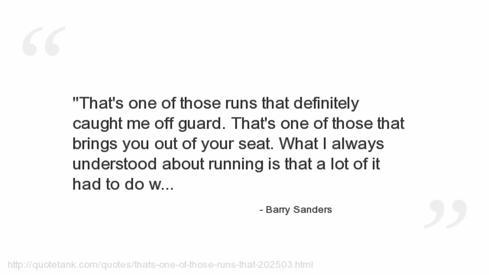 Barry Sanders's quote #3