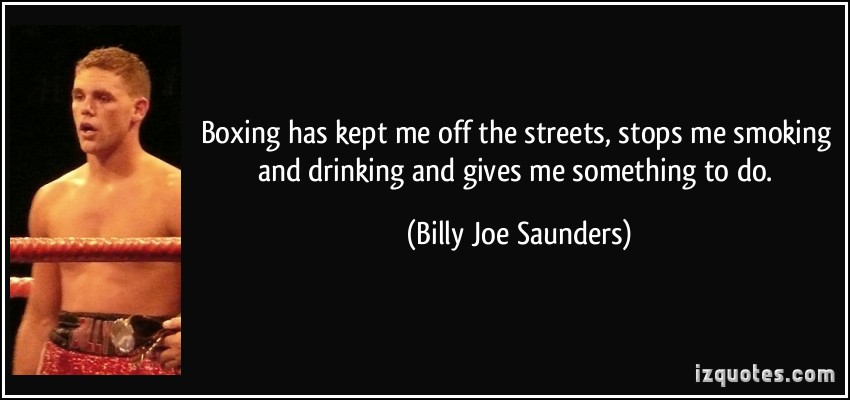Billy Joe Saunders's quote