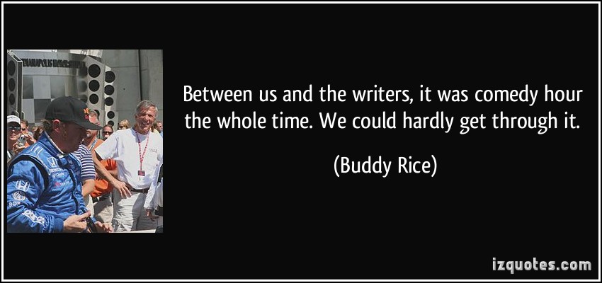 Buddy Rice's quote