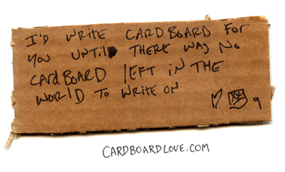 Cardboard quote #1