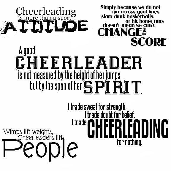 Cheerleader quote