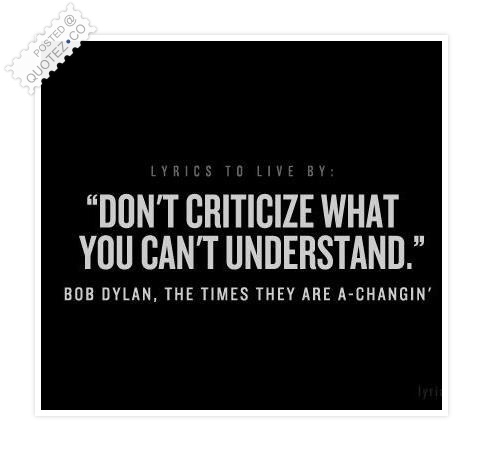 Criticize quote #3