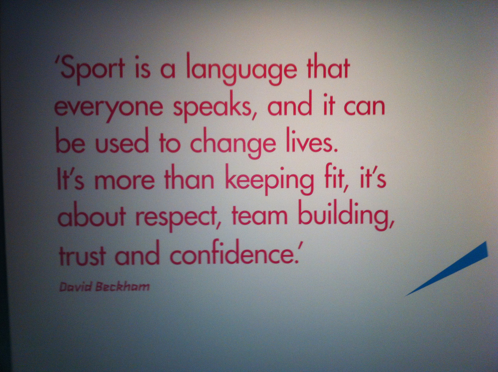 David Beckham's quote