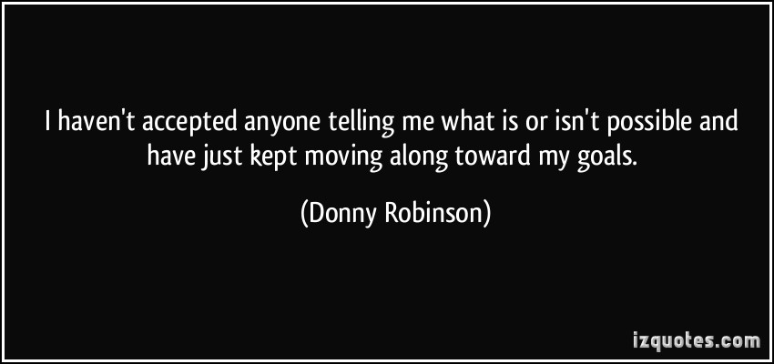 Donny Robinson's quote