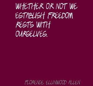 Florence Ellinwood Allen's quote