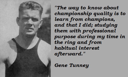 Gene Tunney's quote