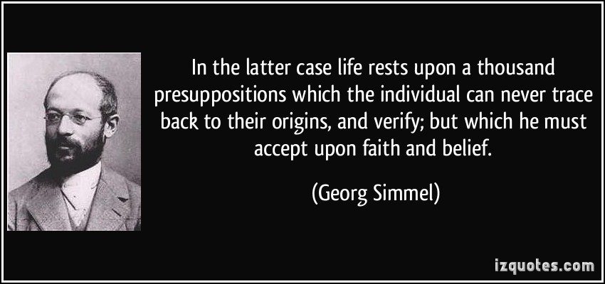 Georg Simmel's quote