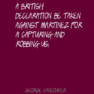George Vancouver's quote