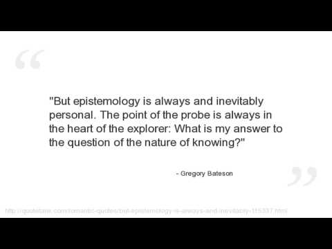 Gregory Bateson's quote #1