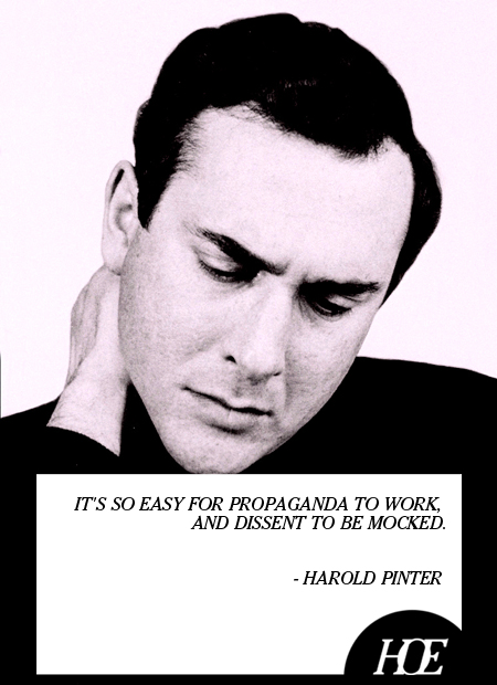 Harold Pinter's quote