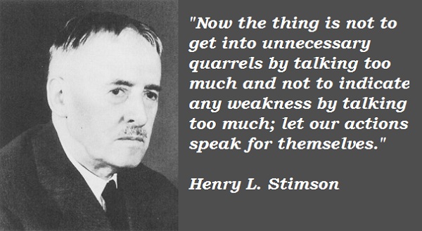 Henry L. Stimson's quote