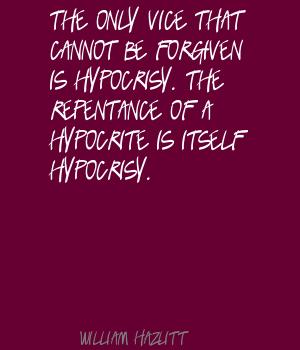Hypocrisy quote #1