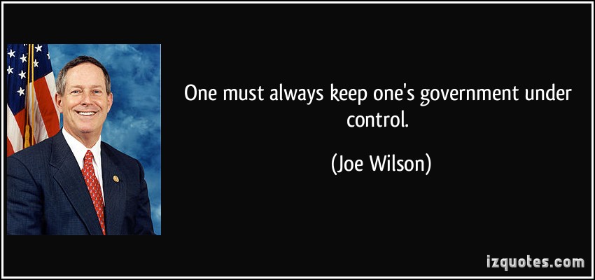 Joe Wilson's quote