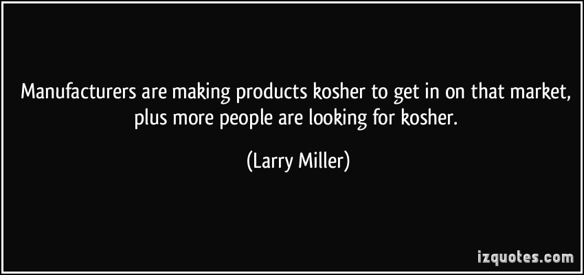 Kosher quote #2