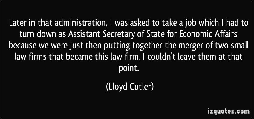 Lloyd Cutler's quote #1