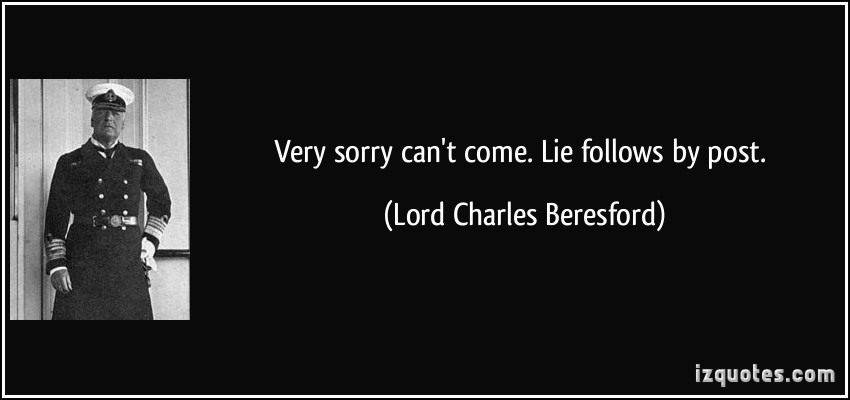 Lord Charles Beresford's quote