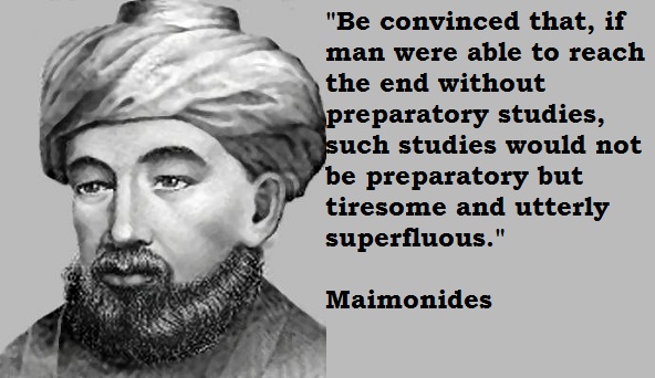 Maimonides's quote