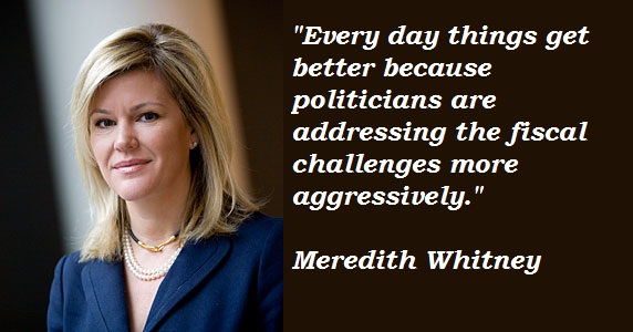 Meredith Whitney's quote #3