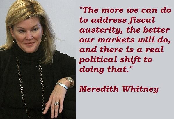 Meredith Whitney's quote #4