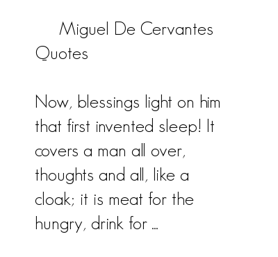Miguel de Cervantes's quote