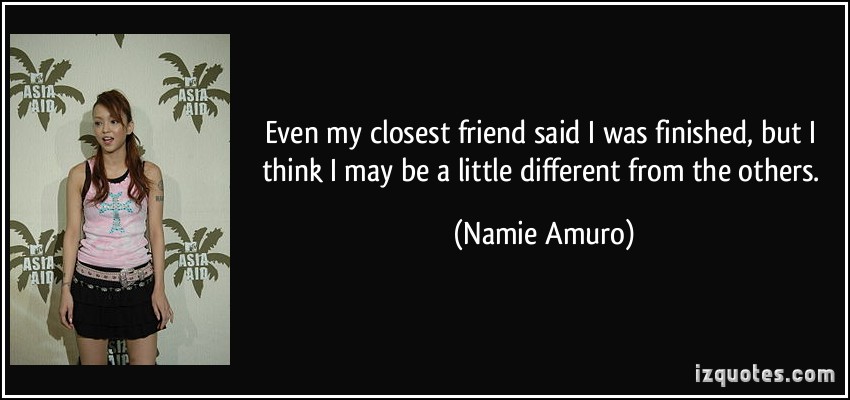 Namie Amuro's quote #5