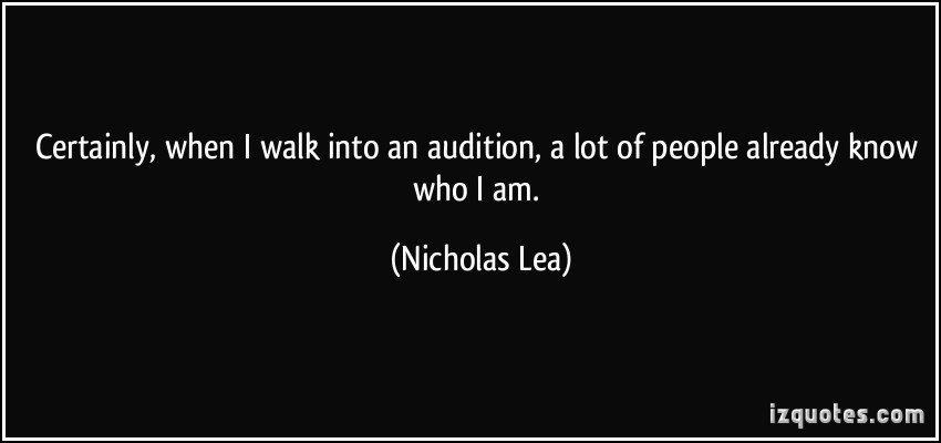 Nicholas Lea's quote