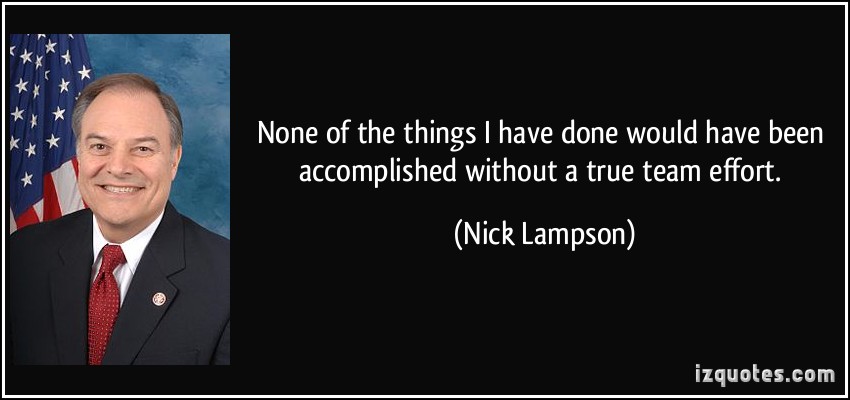 Nick Lampson's quote