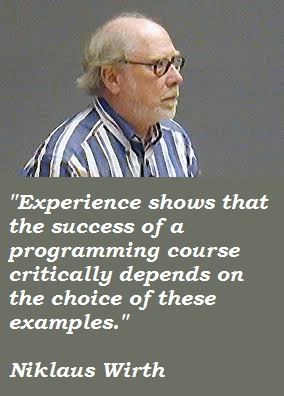 Niklaus Wirth's quote