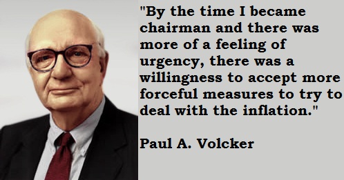 Paul A. Volcker's quote