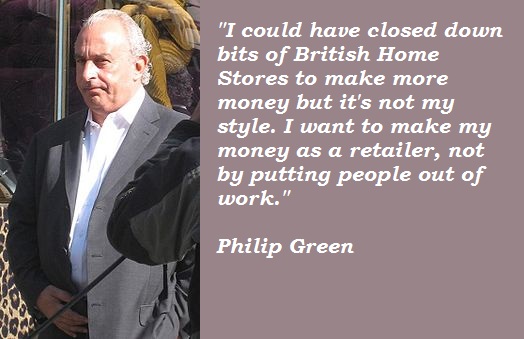 Philip Green's quote