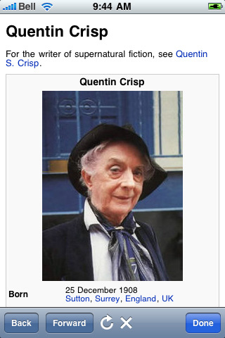 Quentin Crisp's quote