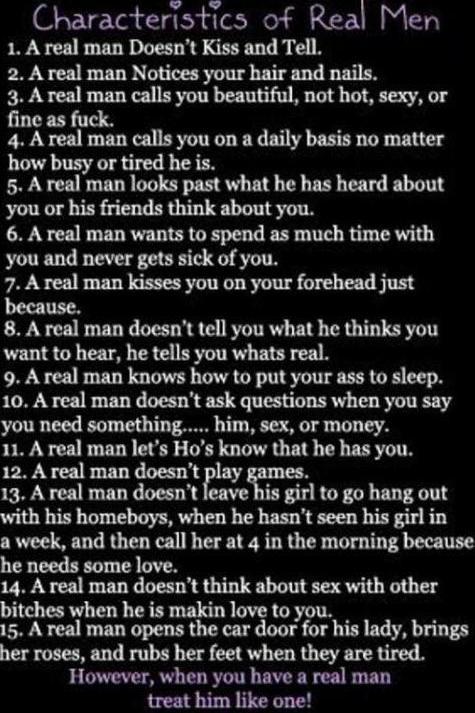 Real Man quote