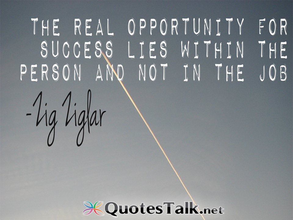 Real Opportunity quote