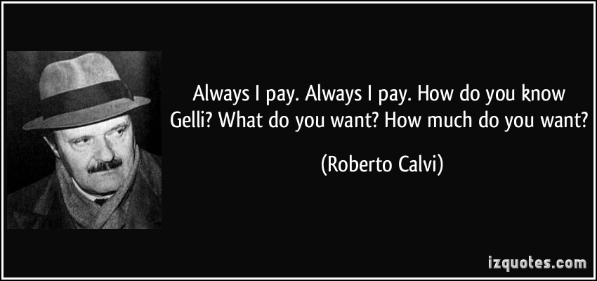 Roberto Calvi's quote