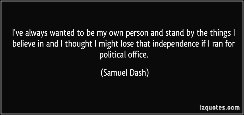 Sam Dash's quote #1