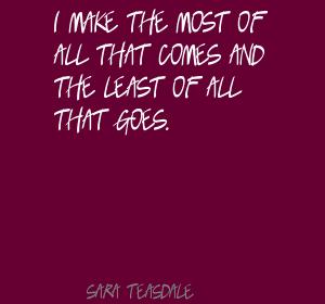 Sara Teasdale's quote #1
