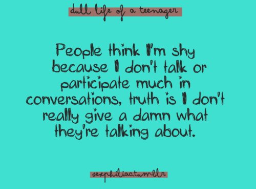 Shy Person quote