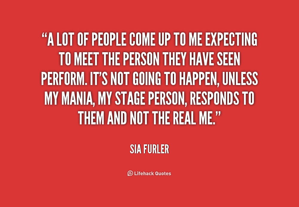 Sia Furler's quote