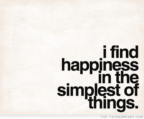 Simple Things quote