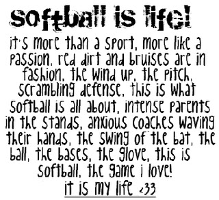 Softball quote #1
