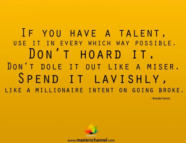 Talents quote #3