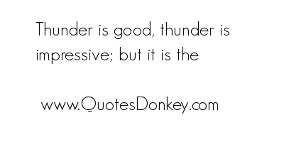 Thunder quote