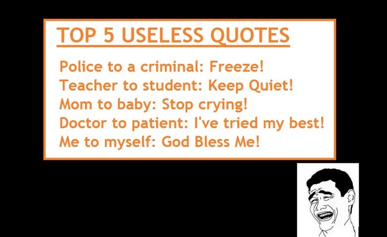 Useless quote #1