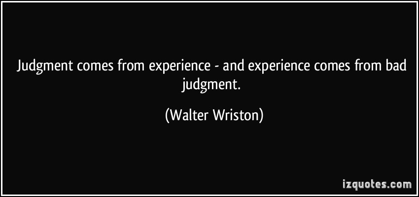 Walter Wriston's quote