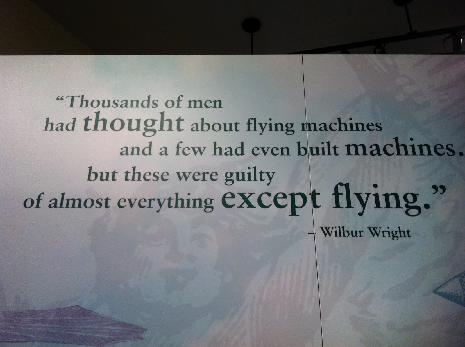 Wilbur Wright's quote