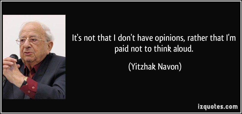 Yitzhak Navon's quote