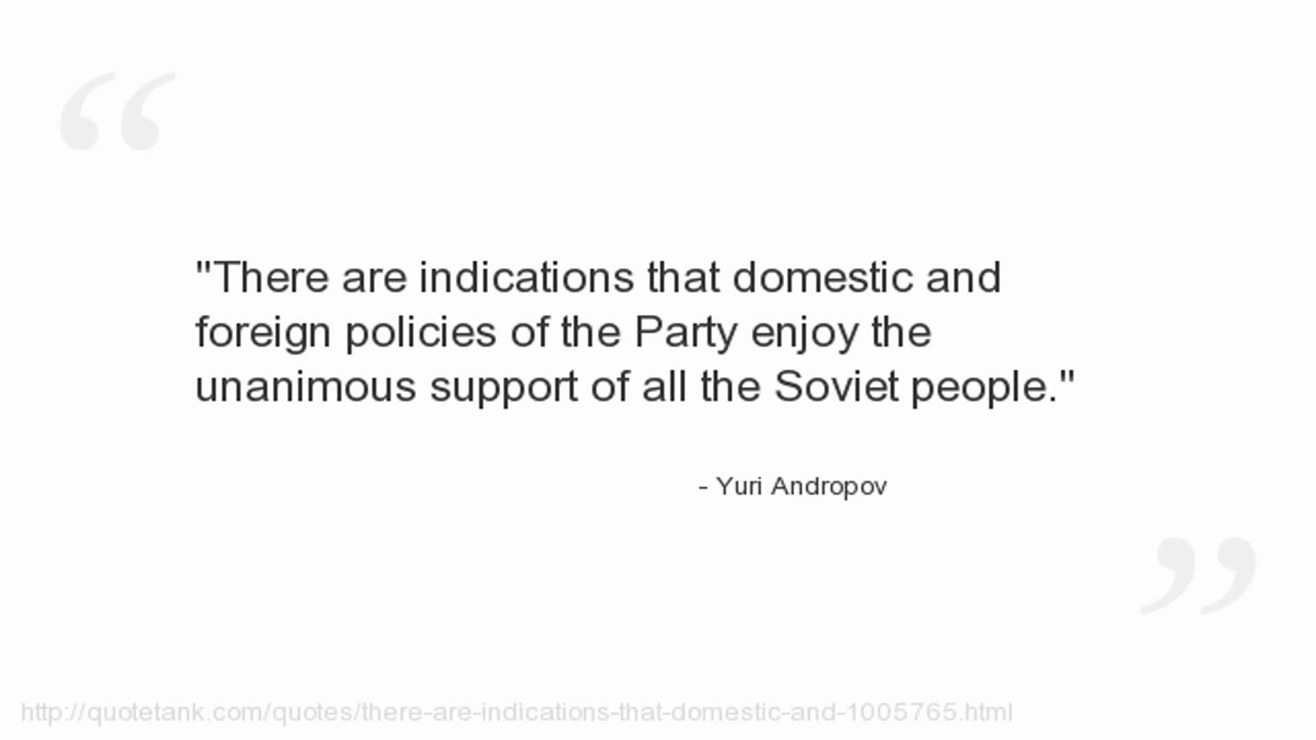 Yuri Andropov's quote #1