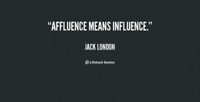 Affluence quote #1