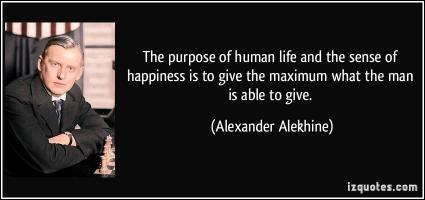 Alexander Alekhine's quote